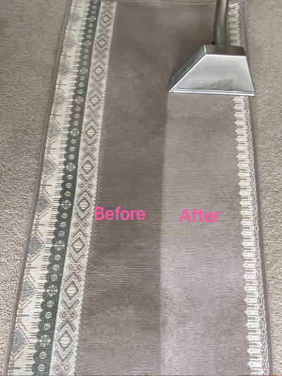 Rug Clean Before & After